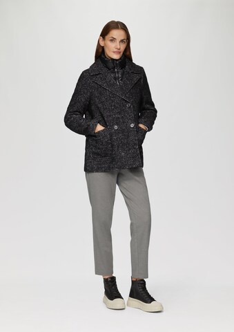 s.Oliver Between-season jacket 'Inlay' in Black: front