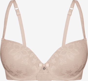 sassa Bra 'HIBISCUS' in Beige: front