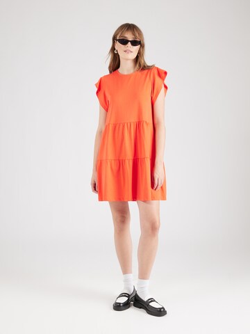 VILA Letnia sukienka 'SUMMER' w kolorze pomarańczowy: przód