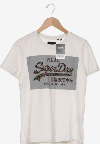 Superdry T-Shirt L in Weiß: predná strana