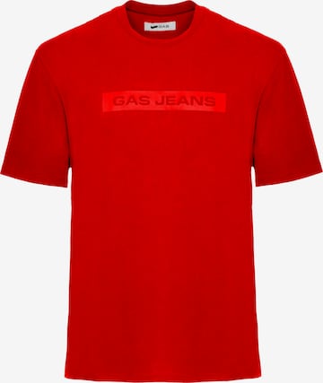 GAS Jeans T-Shirt 'DHARIS/R' in Rot: predná strana