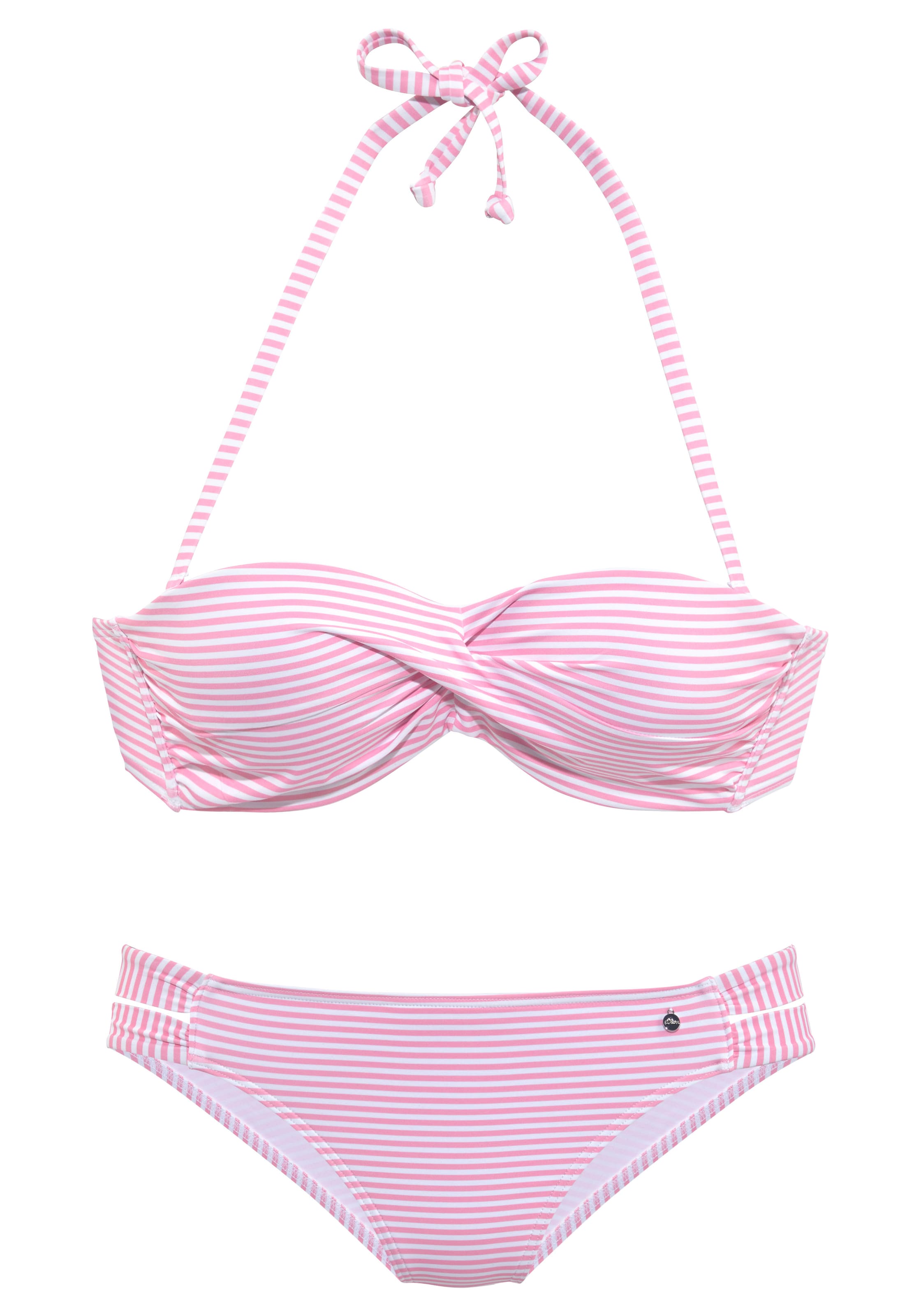 s.Oliver Bandeau Bikini i pink: forside