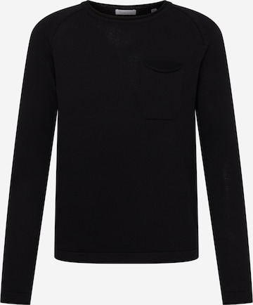 KnowledgeCotton Apparel - Pullover em preto: frente