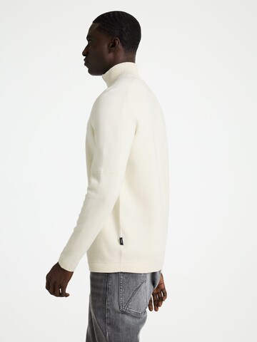 Pull-over 'Oscar Half Zip' CHASIN' en blanc