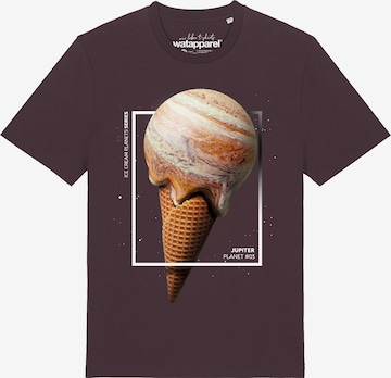 Watapparel Shirt 'Jupiter Planet' in Rood: voorkant