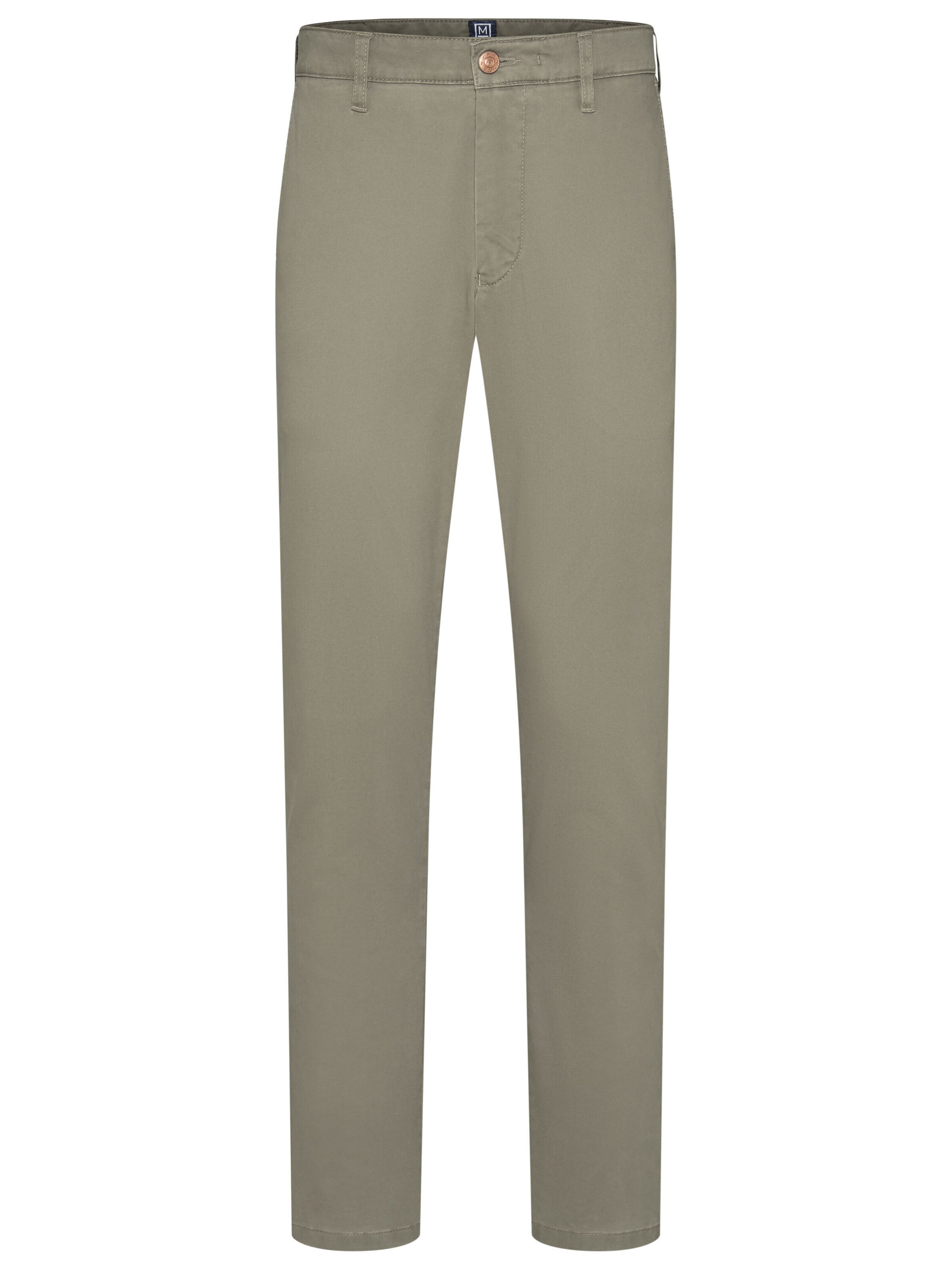 Coupe slim Pantalon chino MEYER en gris : devant