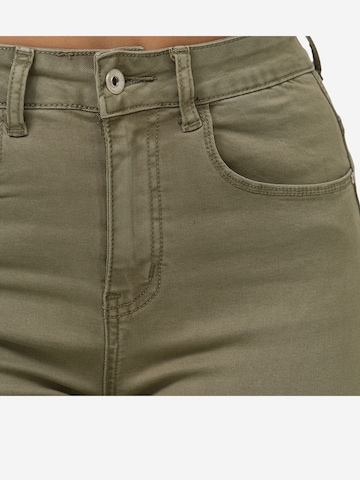Elara Skinny Jeansy w kolorze zielony