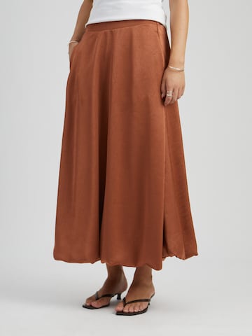 Jupe 'Odette' Peppercorn en marron