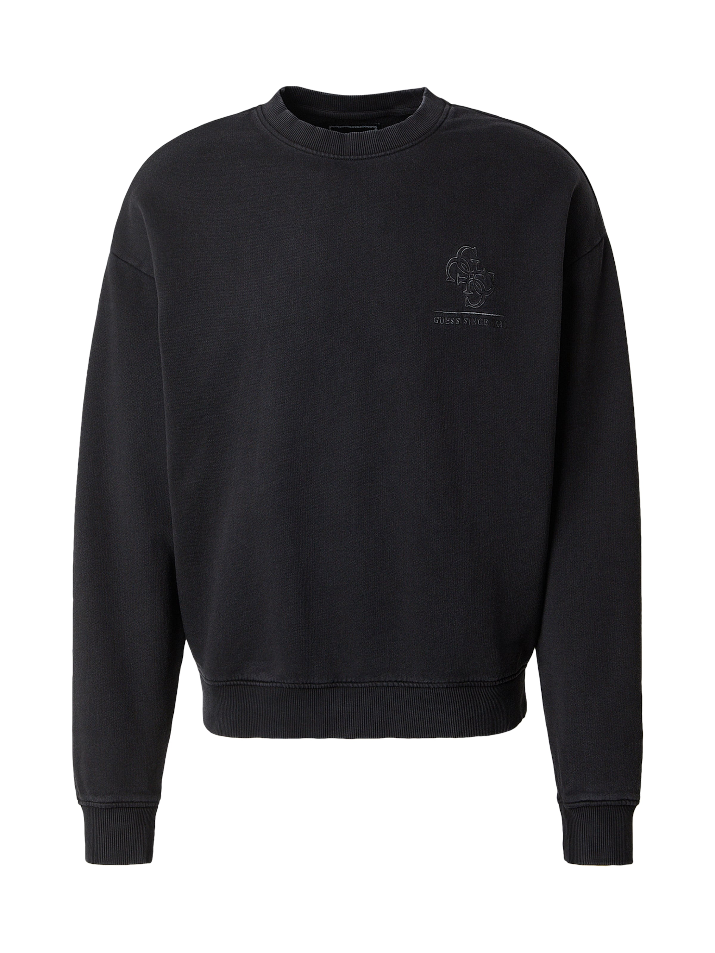 GUESS Majica | črna barva: sprednja stran