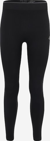 4F Skinny Športne spodnjice | črna barva: sprednja stran