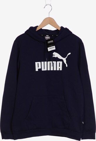 PUMA Sweatshirt & Zip-Up Hoodie in M in Blue: front