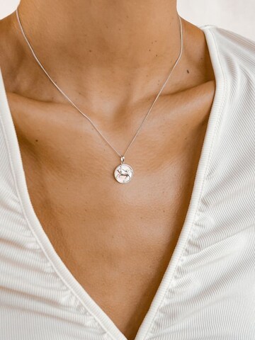 Hey Happiness Necklace 'Taurus' in Silver: front