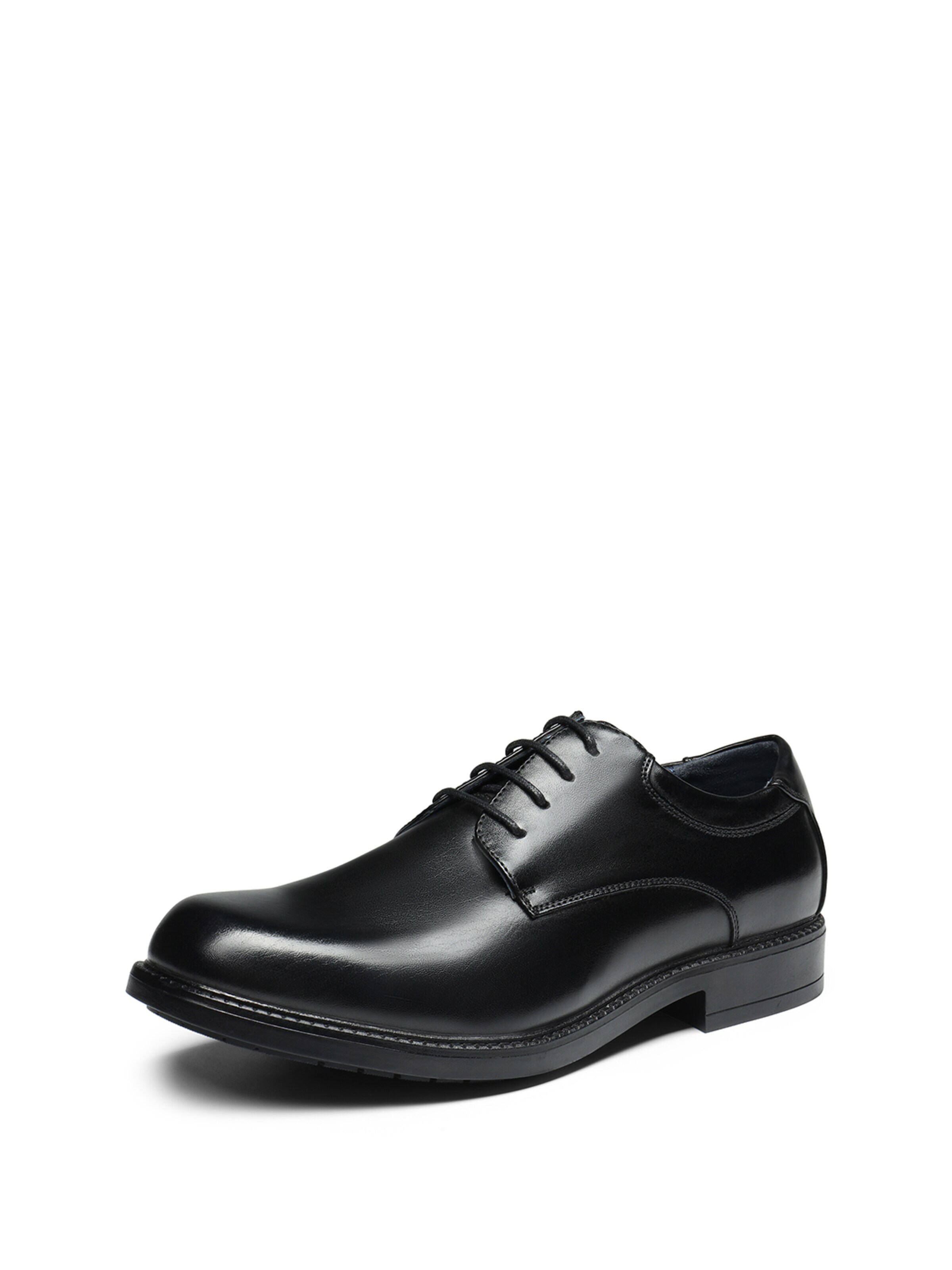 Bruno Marc Lace-Up Shoes in Black: front