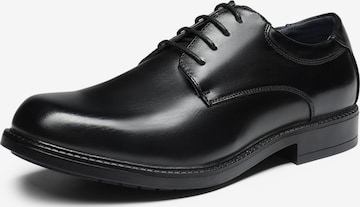 Bruno Marc Schnürschuh in Schwarz: Vorderseite