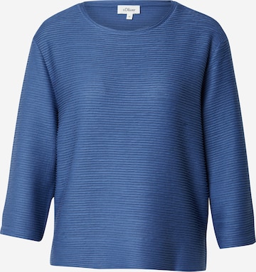 Sweat-shirt s.Oliver en bleu : devant