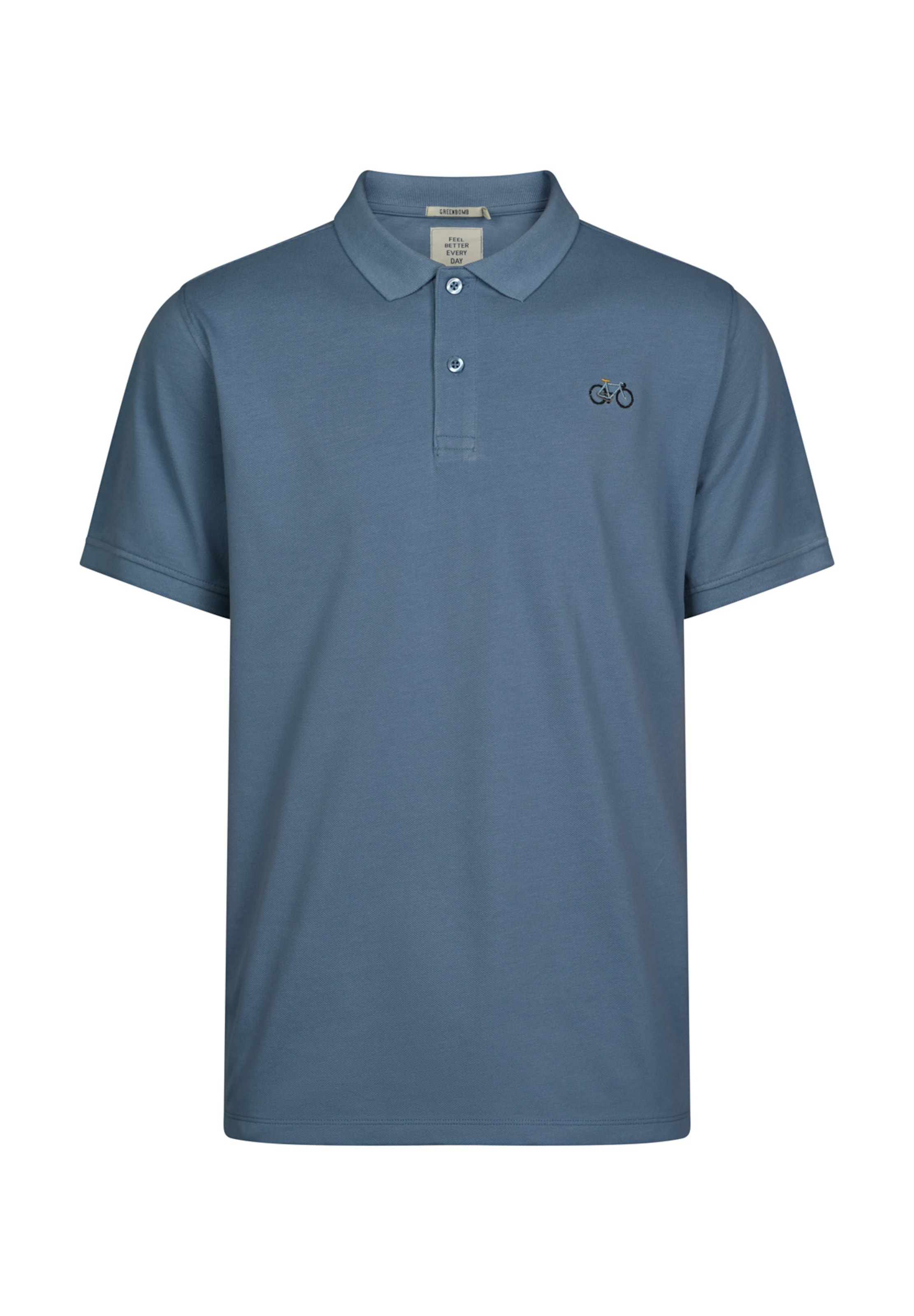 GREENBOMB Shirt 'Bike Vintage' in Blue: front