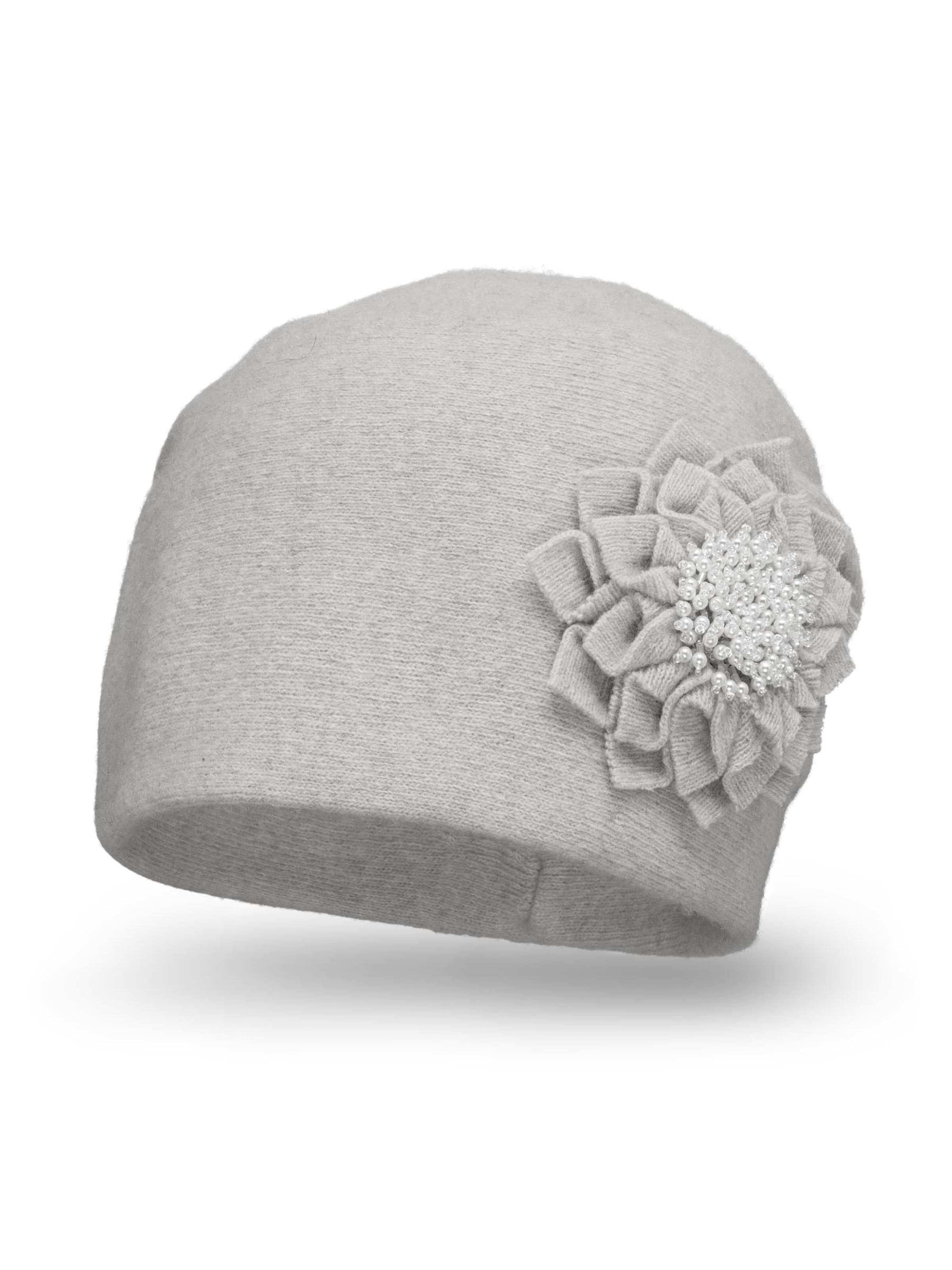 Vivisence Beanie '7052' in Grey: front