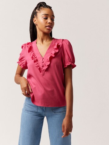 NAF NAF Bluse ' Jojo ' i pink: forside