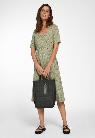 Green Cotton Jurk in Groen