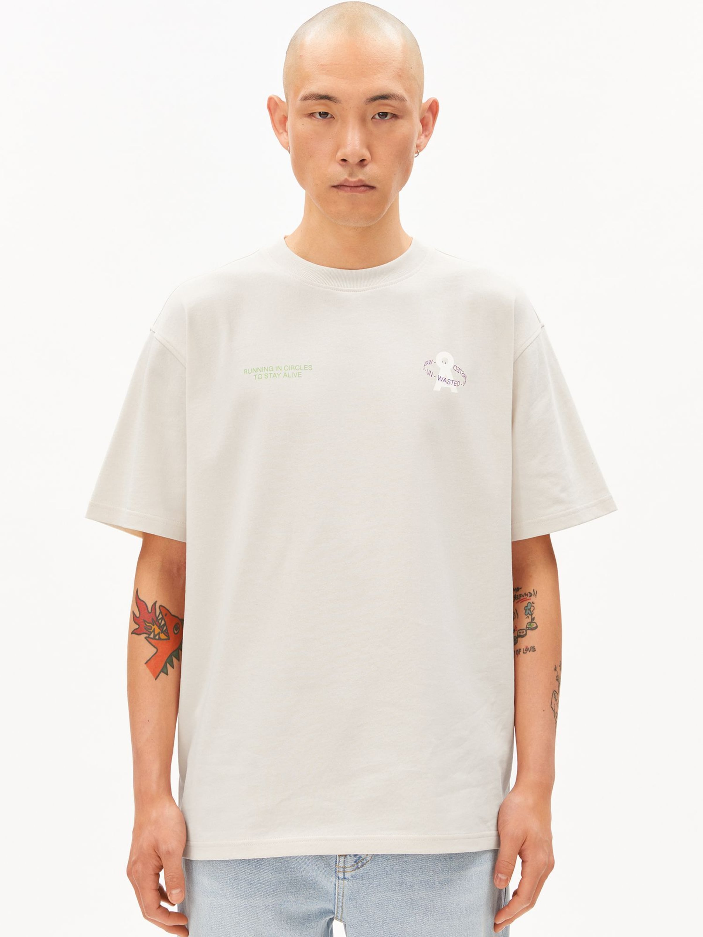 ARMEDANGELS Shirt in Beige: voorkant