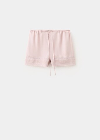 MANGO Pajama Pants in Pink