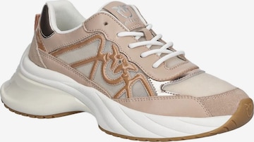 PINKO Sneaker low 'Ariel 33 - Sneaker Calf Leather/Net/Cow Suede' in Pink: Vorderseite