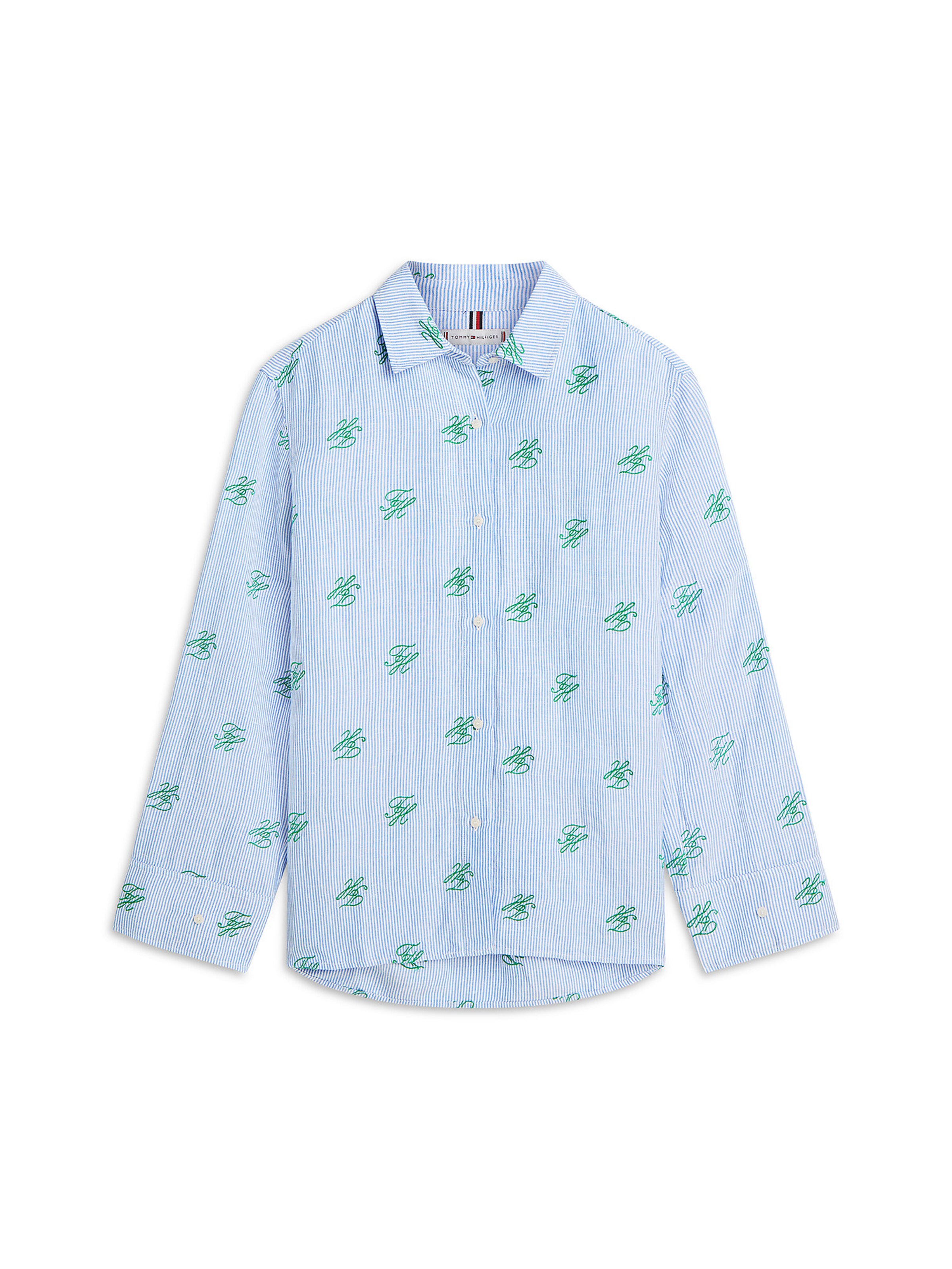 TOMMY HILFIGER Blouse in Blauw: voorkant