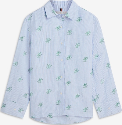 TOMMY HILFIGER Pusero värissä vaaleansininen / vihreä / valkoinen, Tuotenäkymä