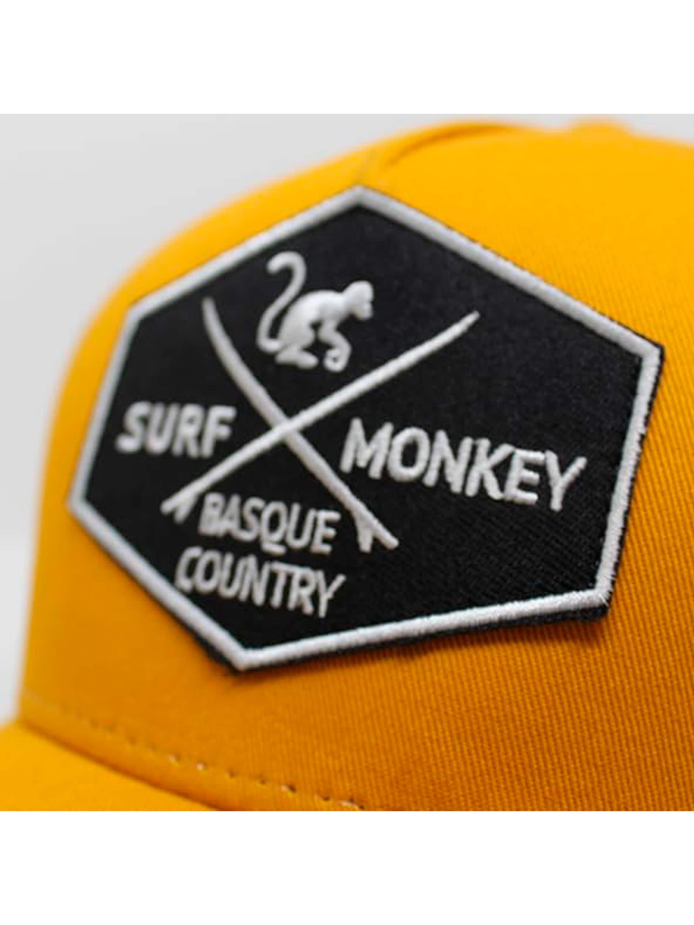 Surf Monkey Athletic Cap in Yellow