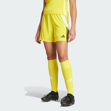 ADIDAS PERFORMANCE Regular Sportbroek 'Tiro 24' in Geel: voorkant
