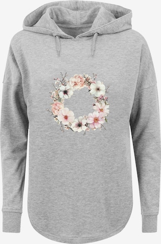 Sweat-shirt 'Rosa Blumenkranz' F4NT4STIC en gris : devant
