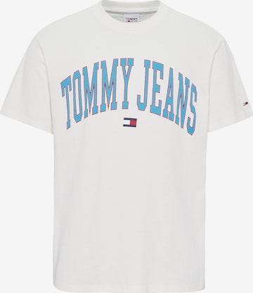 Tommy Jeans Särk 'College', värv valge: eest vaates