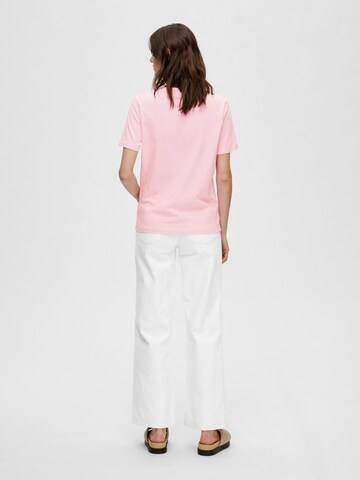 SELECTED FEMME T-shirt i rosa