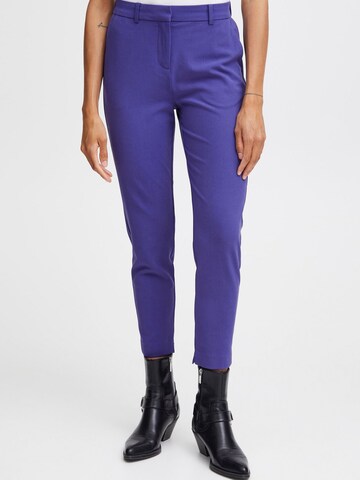 Slimfit Pantaloni chino 'Danta' di b.young in blu: frontale