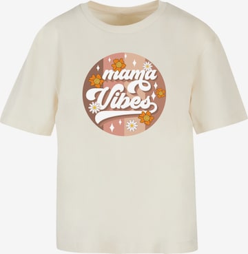 T-shirt 'Mothers Day Mama Vibes Vintage Inspired Motherhood' F4NT4STIC en beige : devant