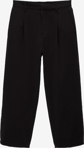 Pantalon à pince Pull&Bear en noir : devant