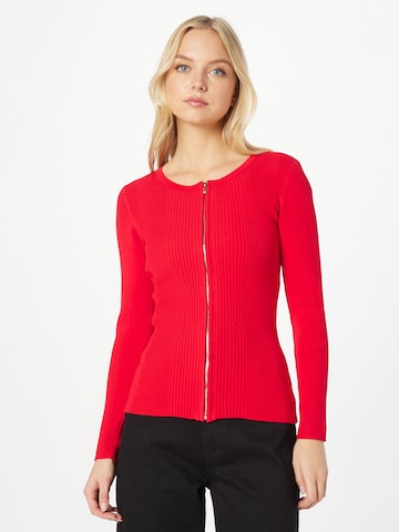 Karen Millen Knit cardigan in Red: front