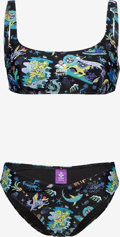 Bustino Bikini 'Naito Fun Planet' di ARENA in blu: frontale