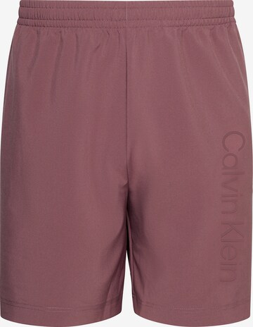 Regular Pantalon de sport Calvin Klein Sport en rose : devant