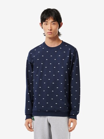 Sweat-shirt LACOSTE en bleu : devant