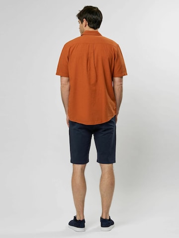MCS Regular fit Overhemd 'Fort Worth' in Bruin