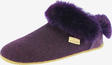Living Kitzbühel Hausschuh 'Schurwolle' in Lila: Vorderseite