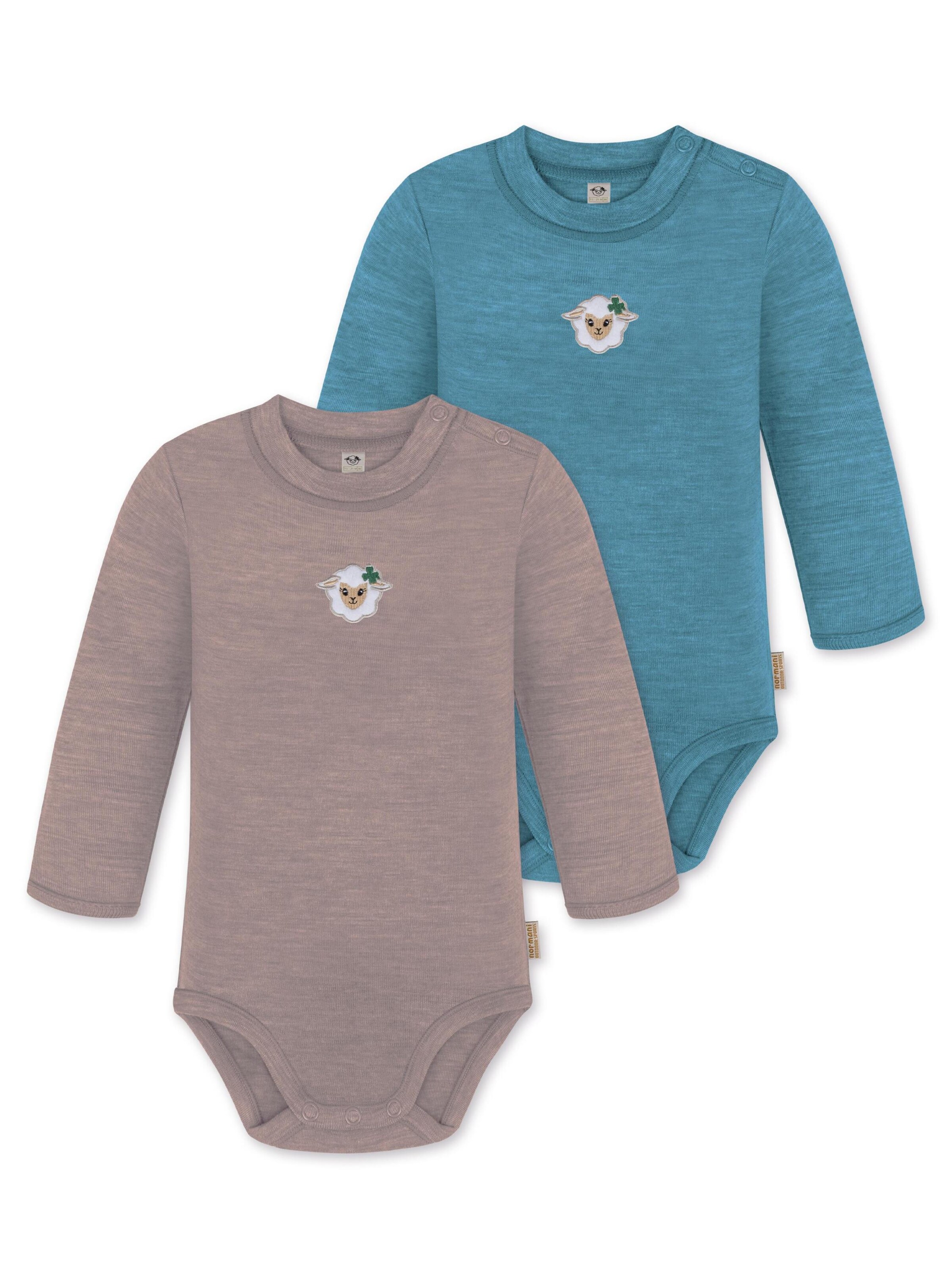 Barboteuse / body normani en mélange de couleurs : devant