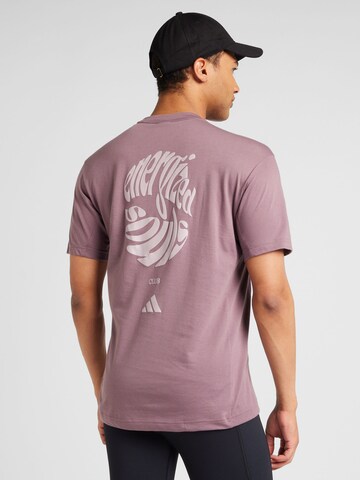 Maglia funzionale di ADIDAS PERFORMANCE in lilla: frontale
