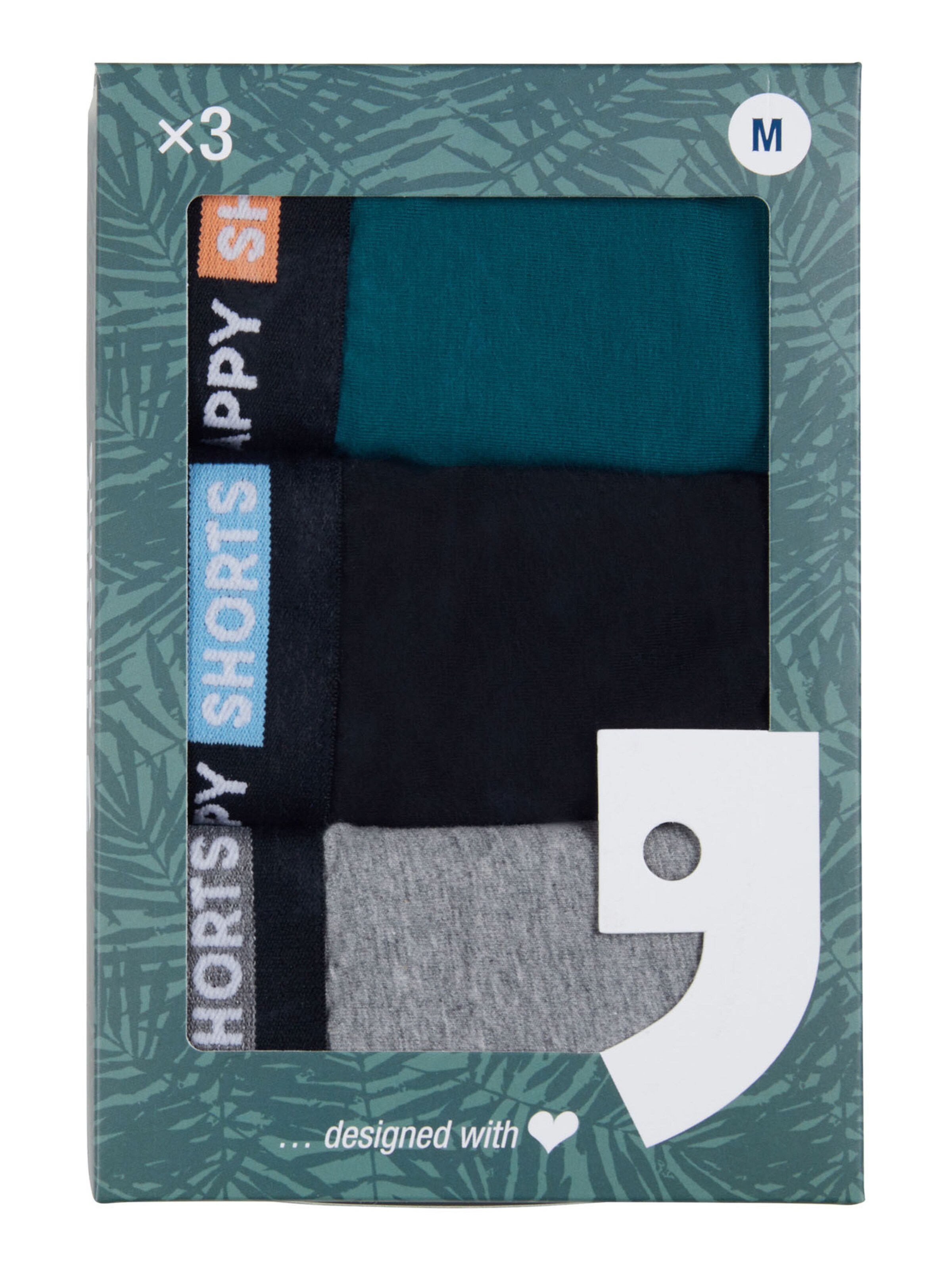 Happy Shorts Boxershorts ' Jersey ' in Blauw