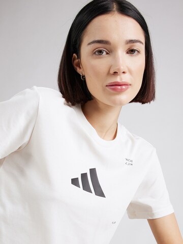 ADIDAS PERFORMANCE - Camisa funcionais 'TR CAT G T' em branco