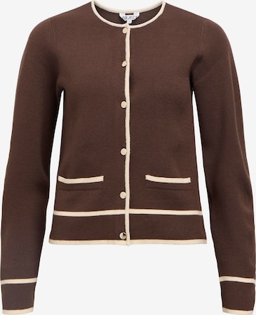 OBJECT Strickjacke 'OBJThess' in Braun: Vorderseite