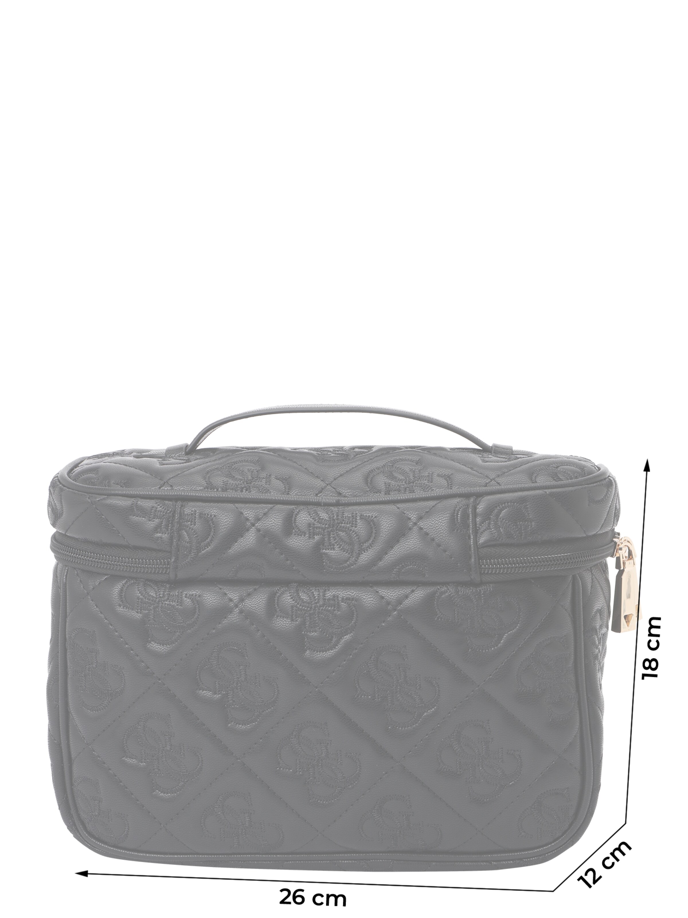 GUESS Nessessäär 'ADELASIA TOILETRY TRAIN CASE', värv must