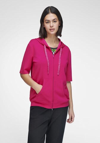 Emilia Lay Sweatvest in Roze: voorkant