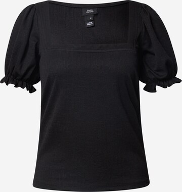 River Island - Blusa 'Square' em preto: frente